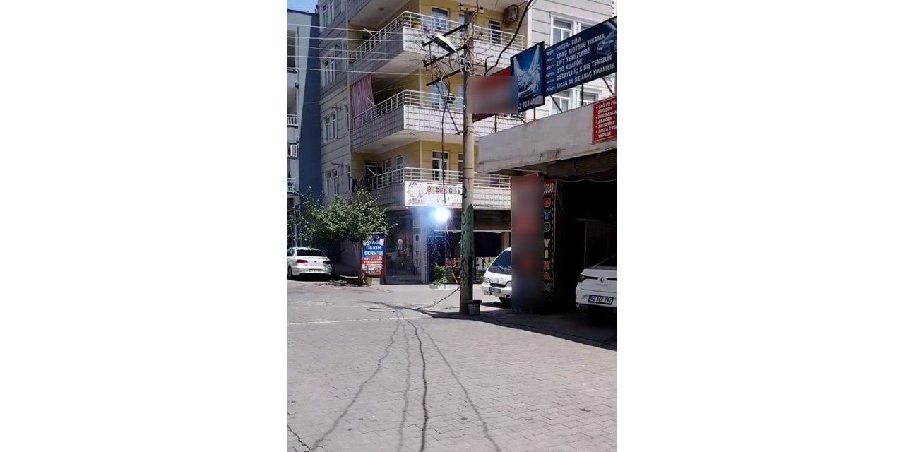 Elektrik hattı alev aldı