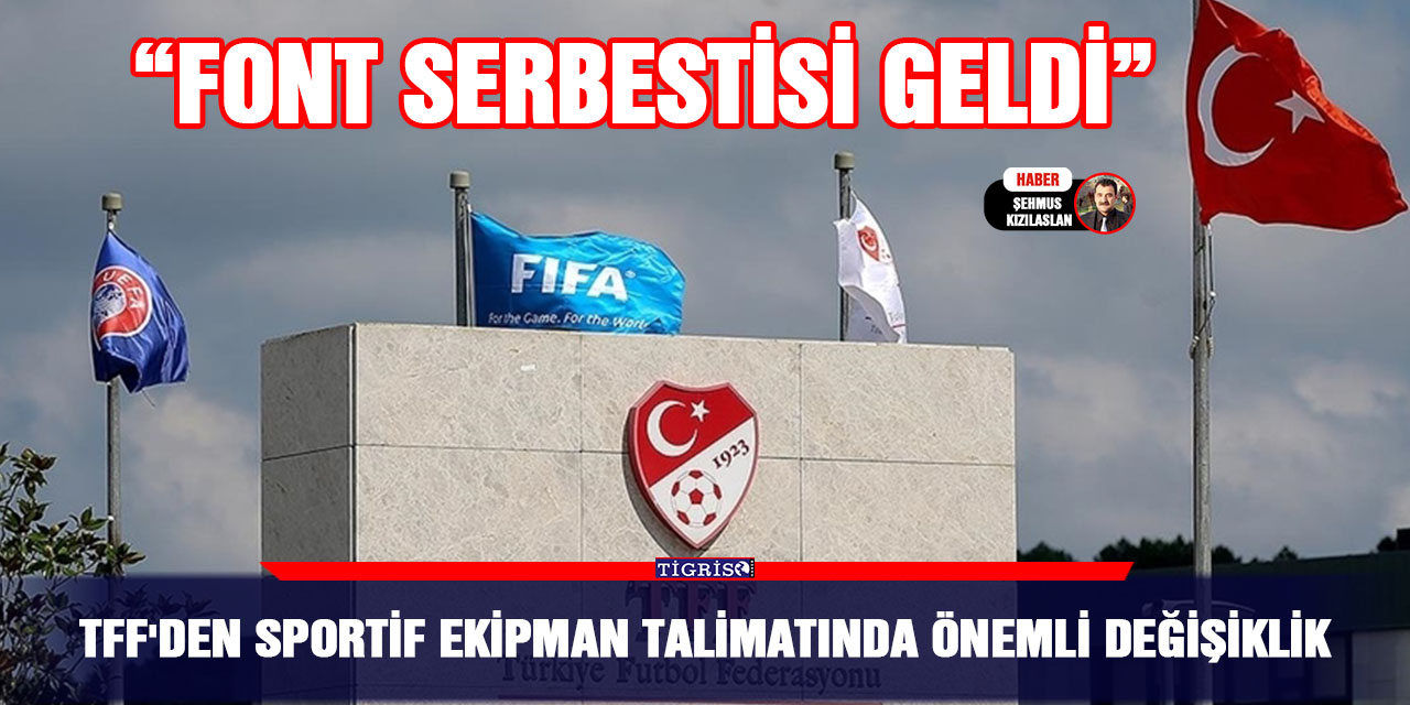 TFF'den sportif ekipman talimatında önemli değişiklik