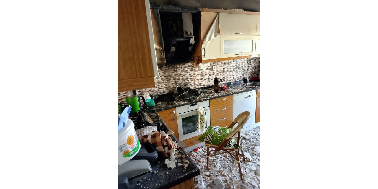 Kahramanmaraş’ta bir evde yangın çıktı