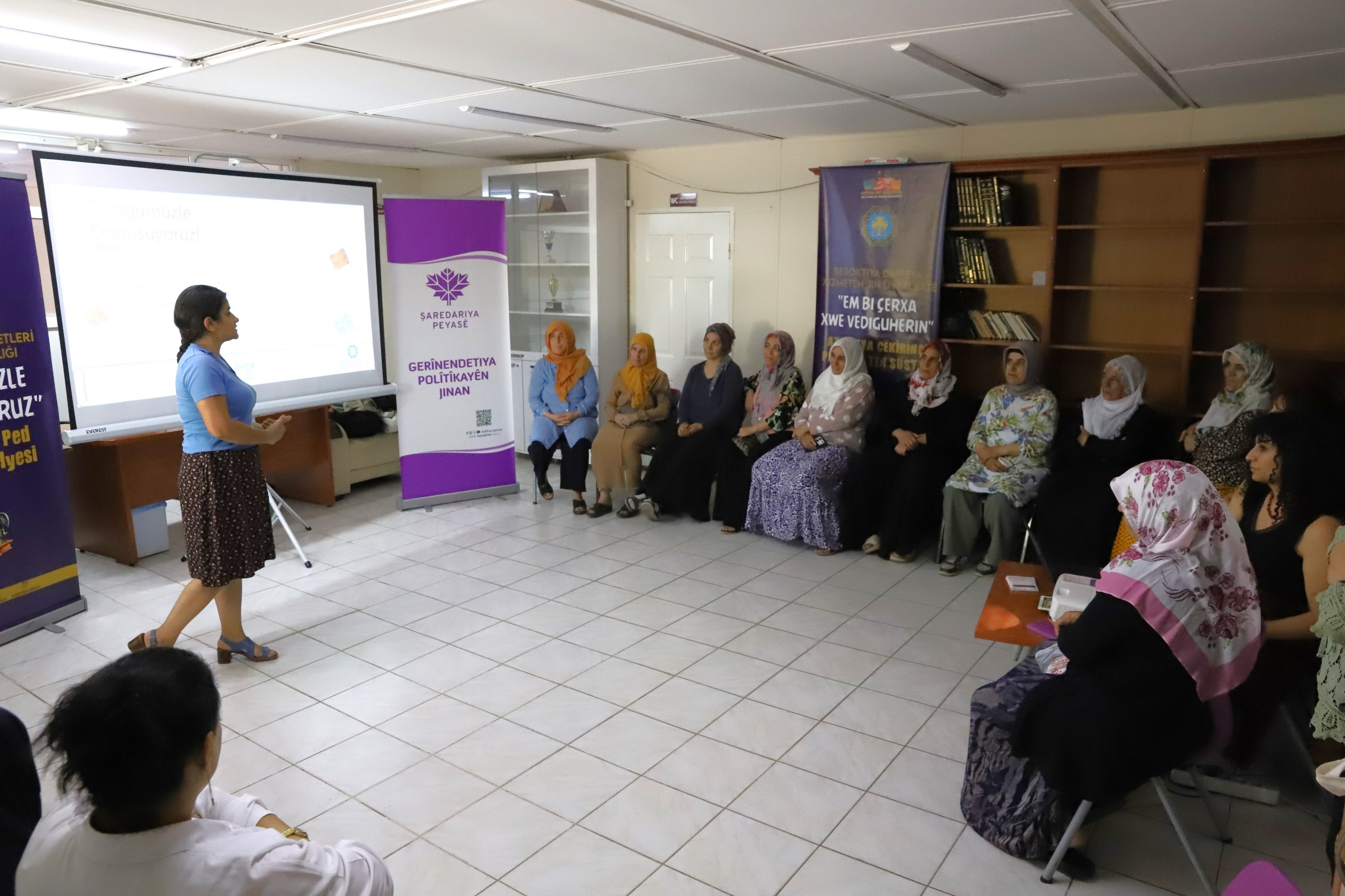 Yıkanabilir ped atölyesi 500 Evler'de gerçekleşti