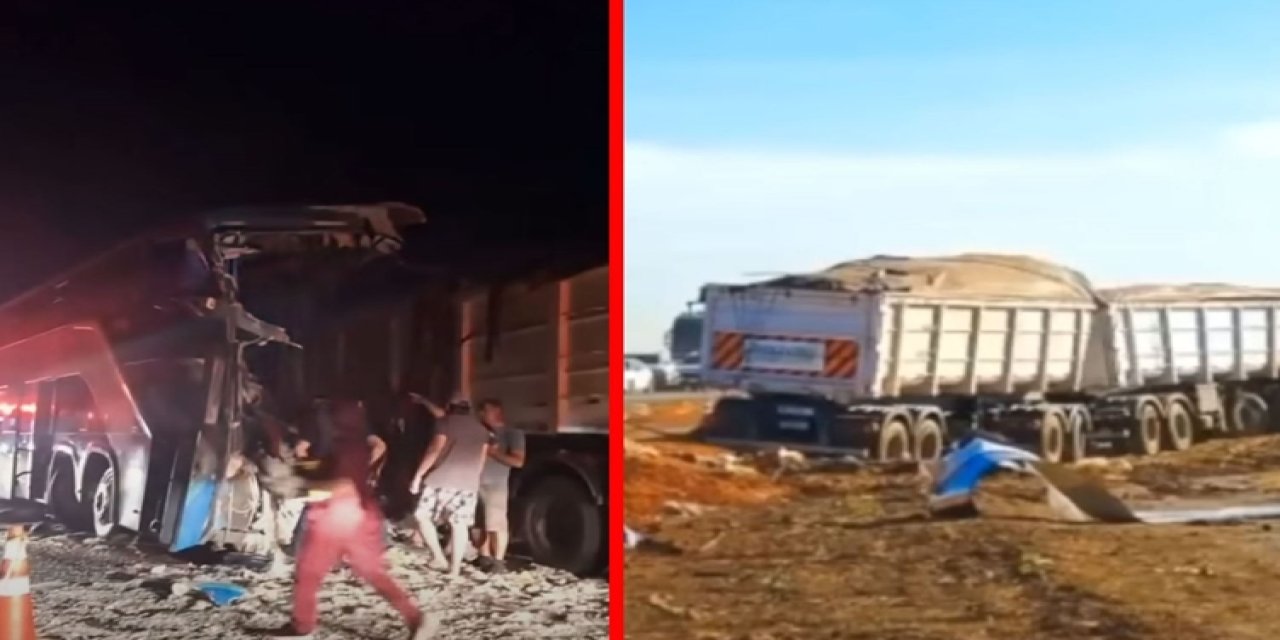 Yolcu otobüsü kamyonla çarpıştı: 11 ölü, 45 yaralı