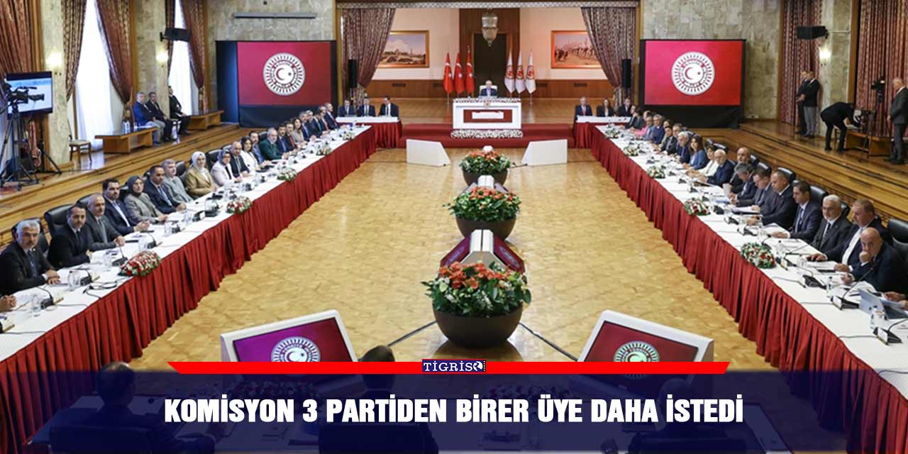 Komisyon 3 partiden birer üye daha istedi