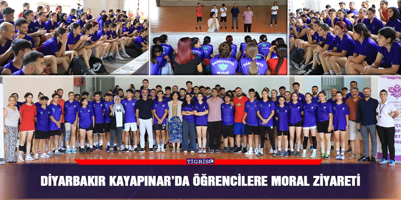 Diyarbakır Kayapınar’da öğrencilere moral ziyareti