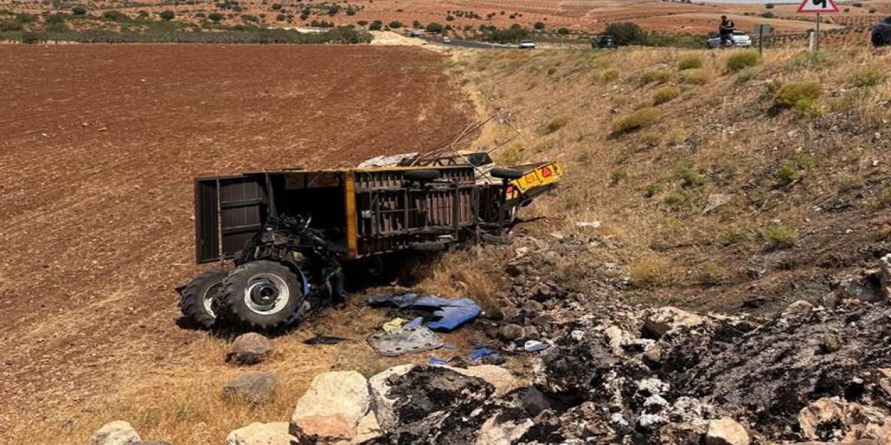 Urfa'da traktör devrildi: 1 ölü, 4 yaralı