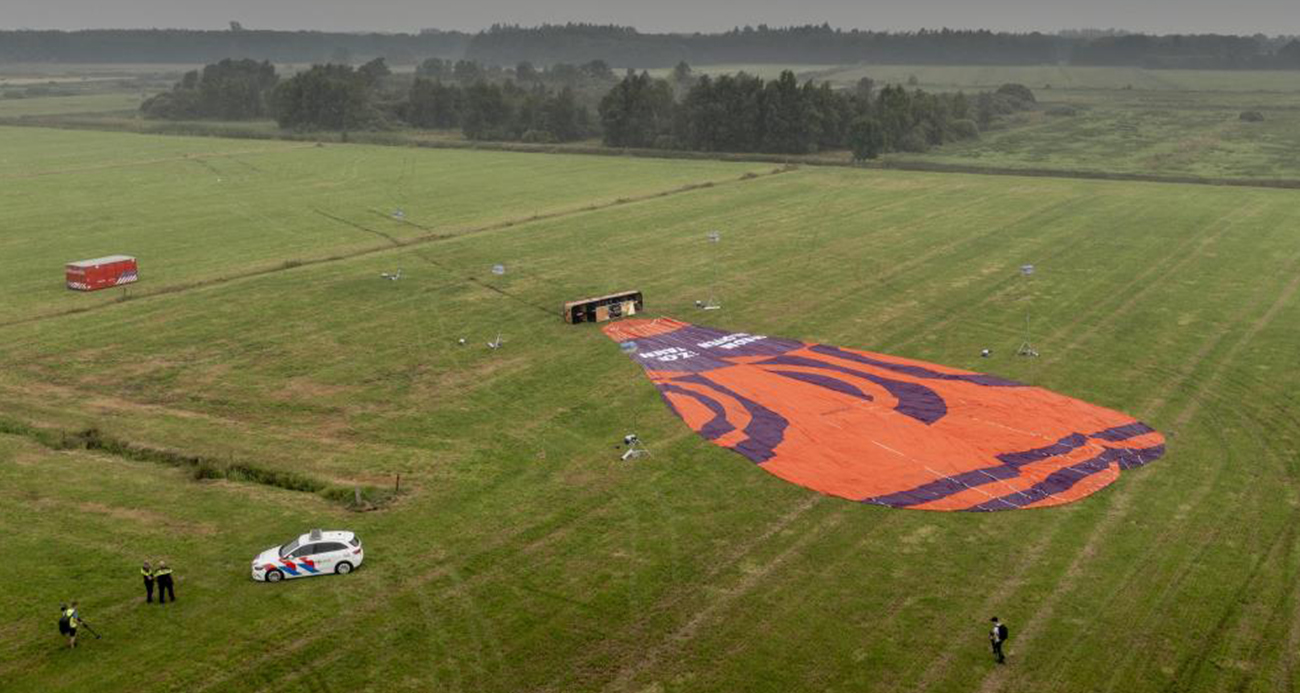 Sıcak hava balonu düştü: 1 ölü, 5 yaralı