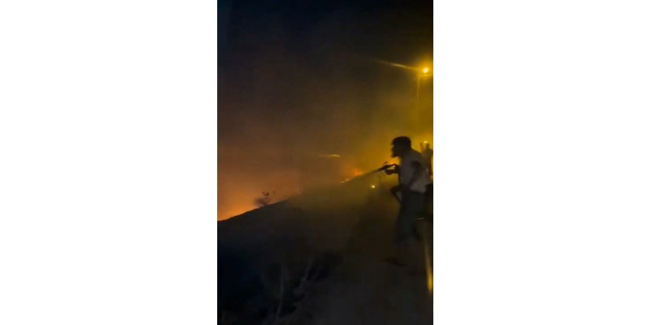 Elazığ’da arazi yangını