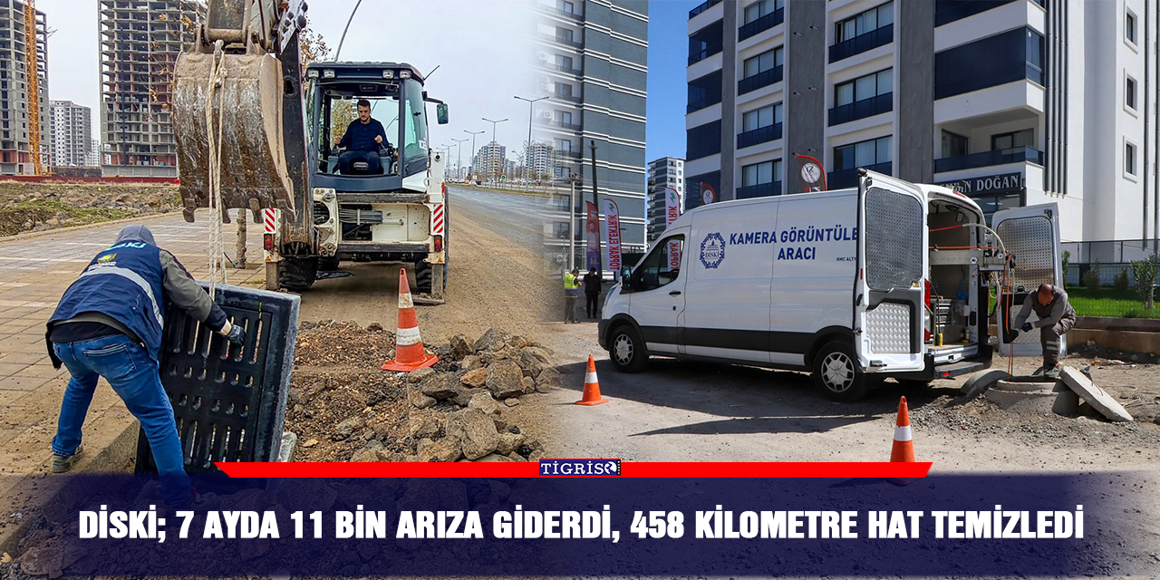 DİSKİ; 7 ayda 11 bin arıza giderdi, 458 kilometre hat temizledi