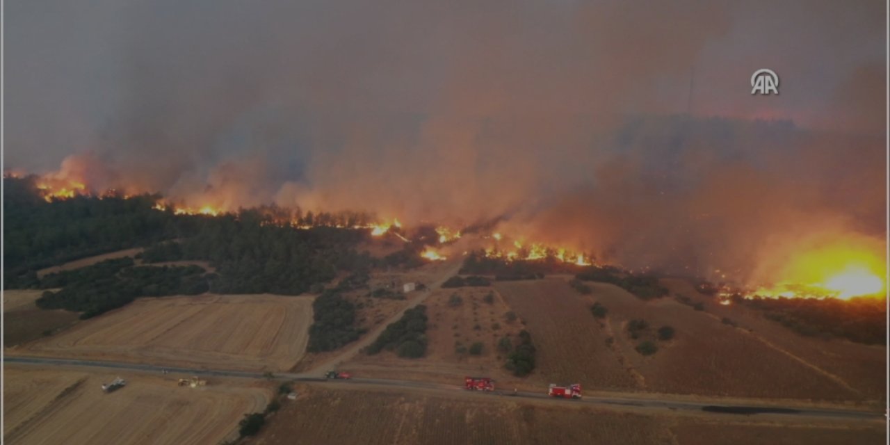 Çanakkale'de yangın: Gelibolu'da köyler tahliye ediliyor