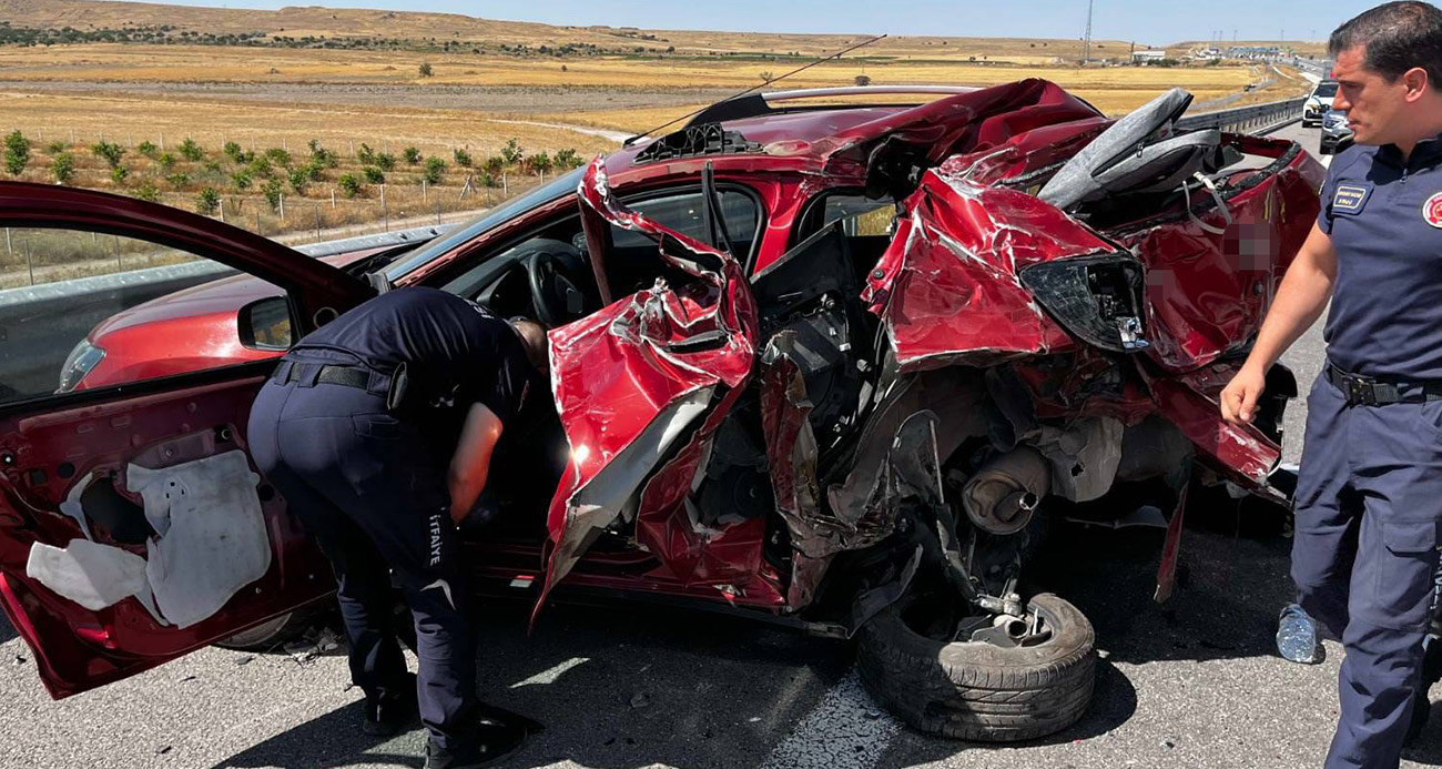 Otoyolda kaza: 1 ölü, 3 yaralı