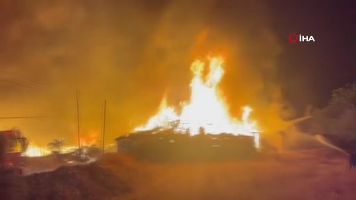 Köyde çıkan yangın 6 evi küle döndürdü