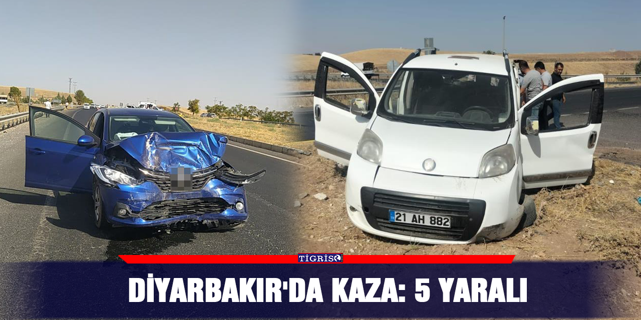 Diyarbakır'da kaza: 5 yaralı