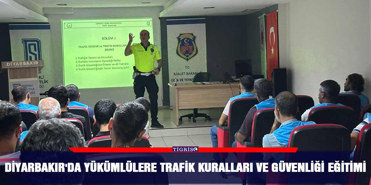 Diyarbakır'da yükümlülere trafik kuralları ve güvenliği eğitimi
