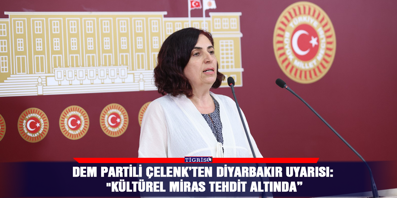DEM Partili Çelenk’ten Diyarbakır uyarısı: "Kültürel miras tehdit altında”
