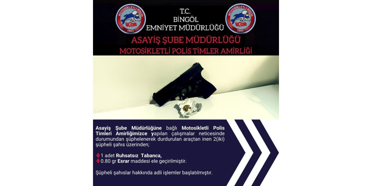 Polis uygulamasında uyuşturucu yakalandı