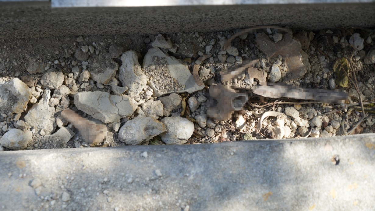 Define bulmak için kazılan mezarlığı talan ettiler