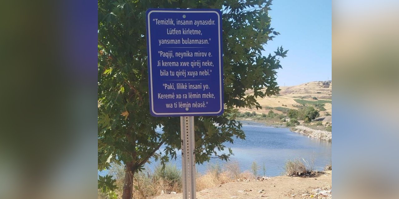 Diyarbakır’da piknik alanlarına 3 dilde temizlik uyarısı