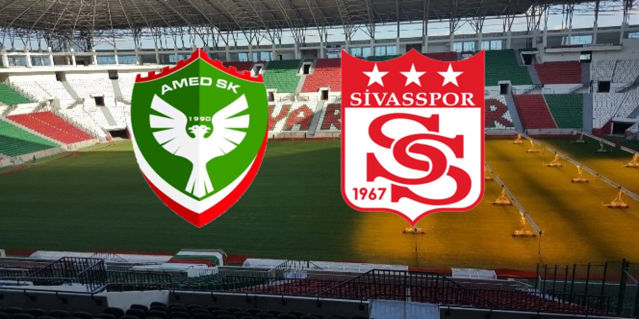 Amedspor-Sivasspor: İlk 11'ler belli oldu