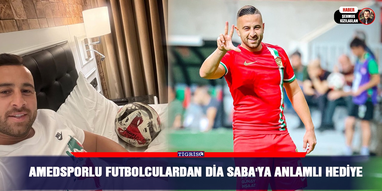 Amedsporlu futbolculardan Dia Saba'ya anlamlı hediye