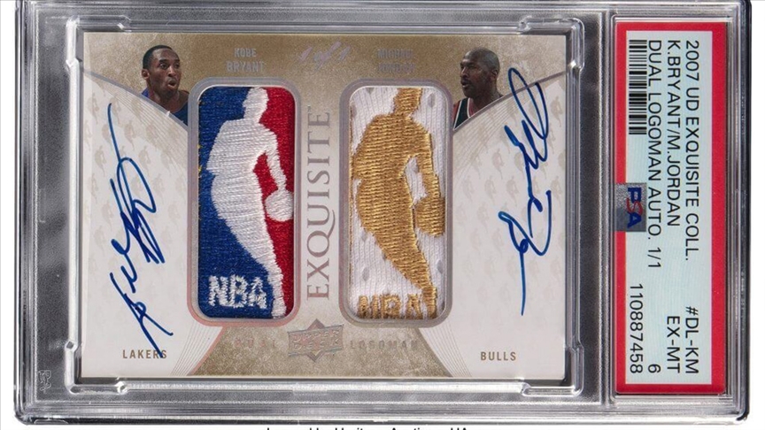 NBA efsaneleri Jordan-Bryant imzalı basketbol kartı rekor fiyata satıldı