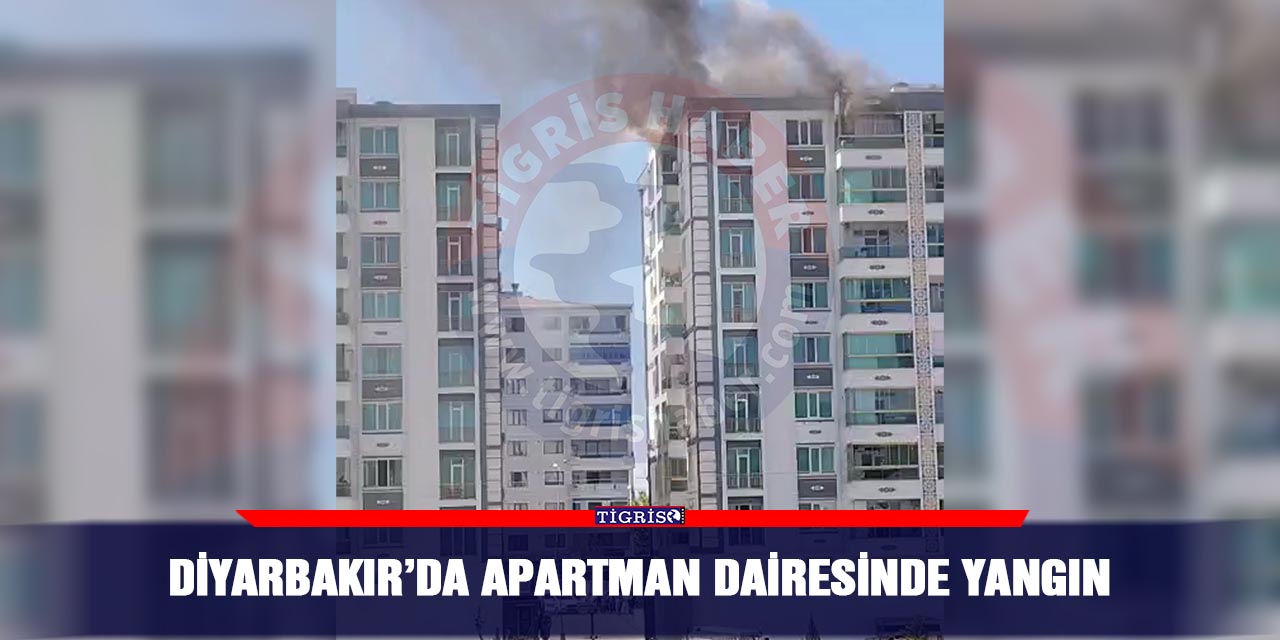 Diyarbakır’da apartman dairesinde yangın