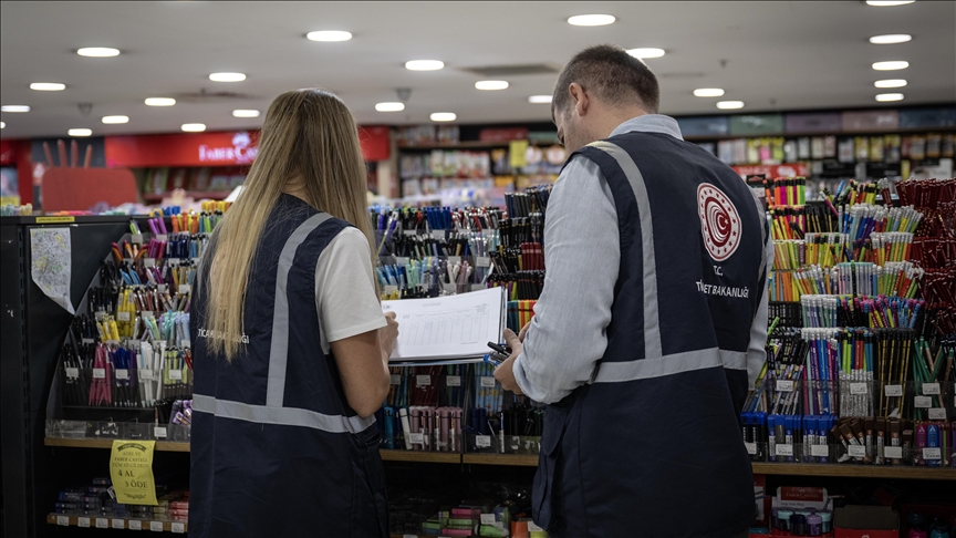 Kırtasiye ve okul ürünlerine denetim