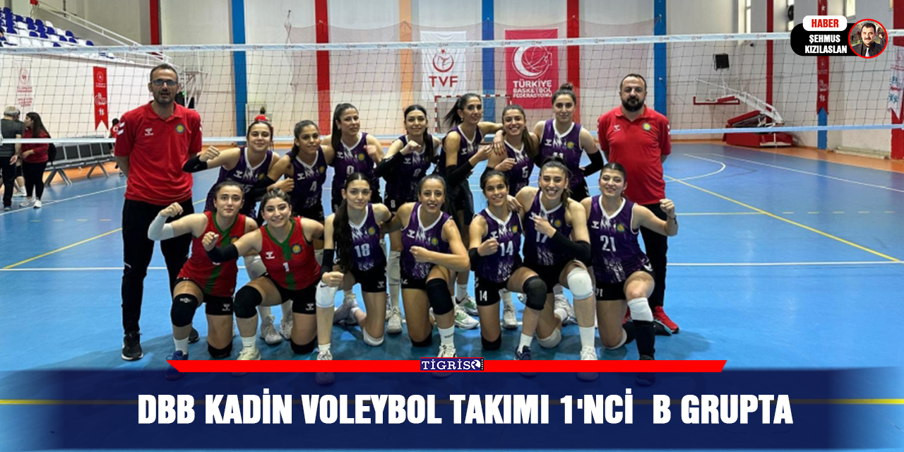 DBB Kadin Voleybol Takımı 1'nci  B grupta