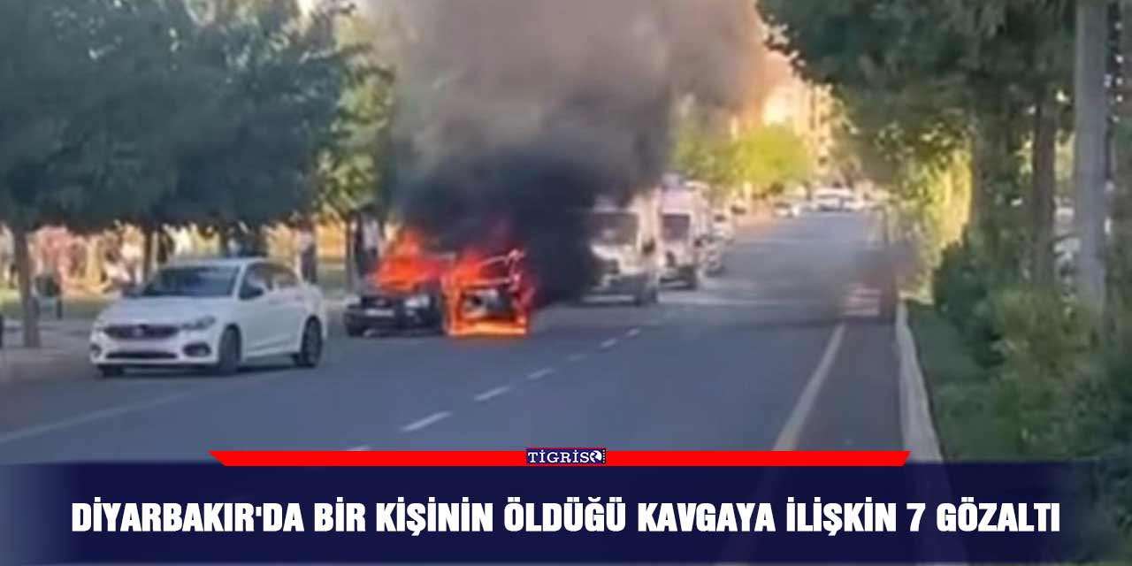 Diyarbakır'da bir kişinin öldüğü kavgaya ilişkin 7 gözaltı