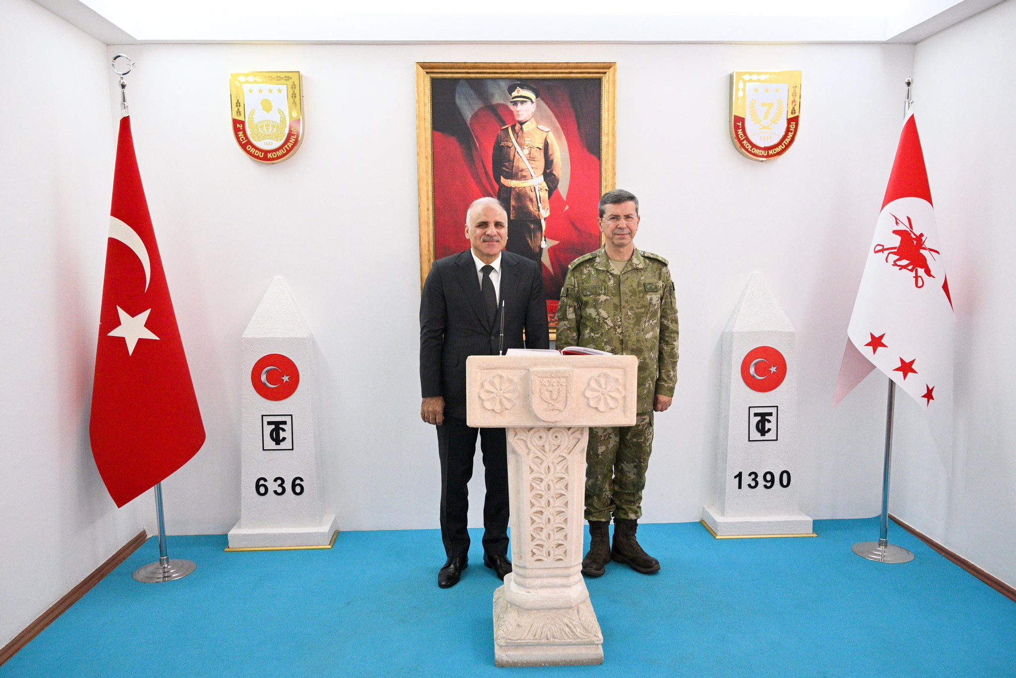 Vali Zorluoğlu, 7. Kolordu Komutanlığı’nı ziyaret etti