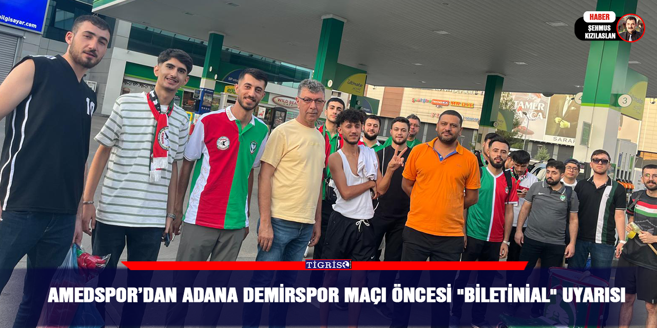 Amedspor’dan Adana Demirspor maçı öncesi "Biletinial" uyarısı