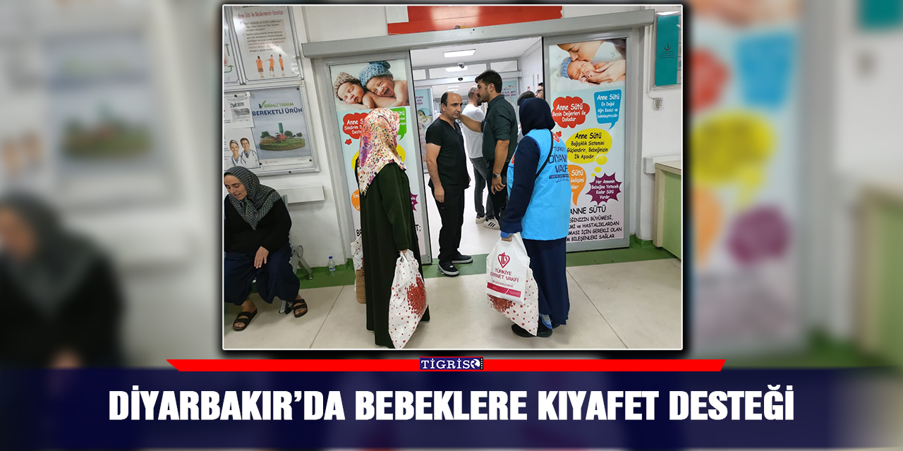 Diyarbakır’da bebeklere kıyafet desteği