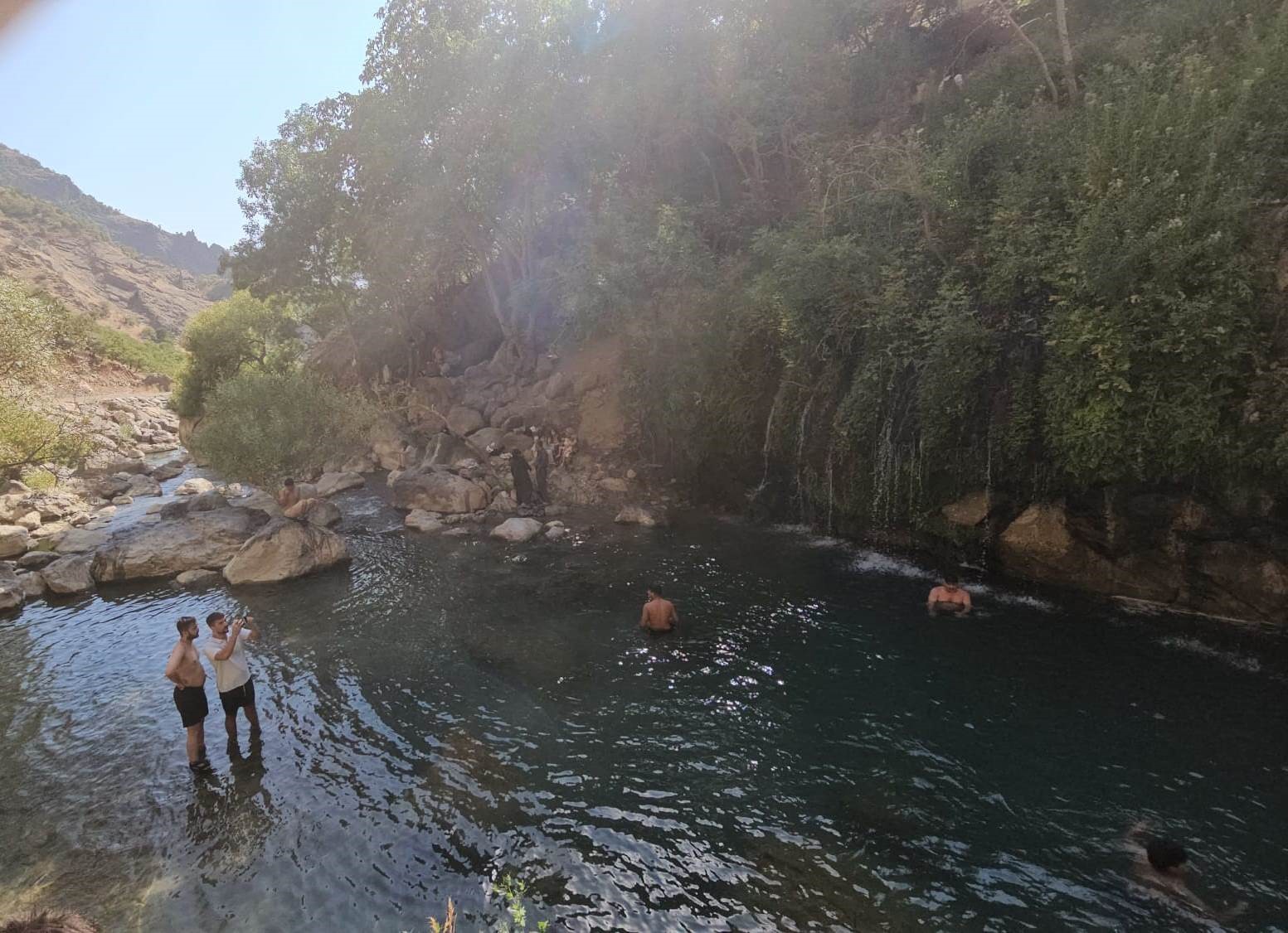 Kaval Şelalesi turistlerin uğrak noktası oldu