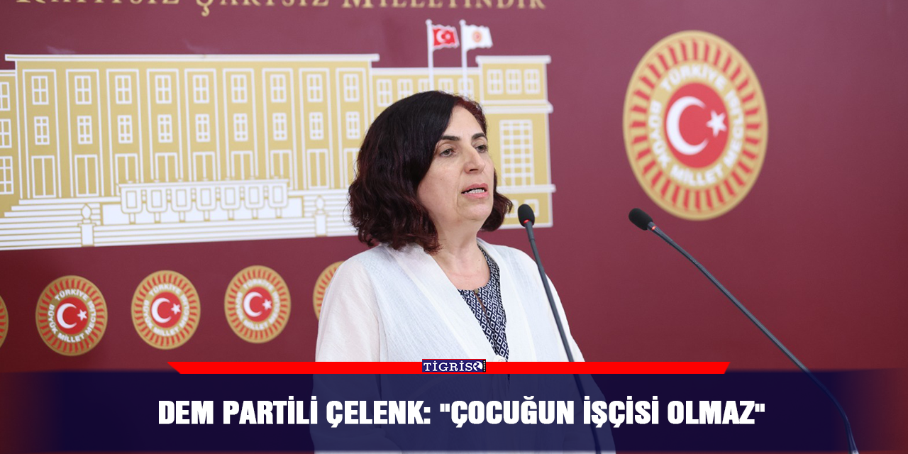 DEM Partili Çelenk: "Çocuğun işçisi olmaz"