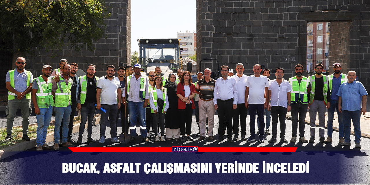 Bucak, asfalt çalışmasını yerinde inceledi