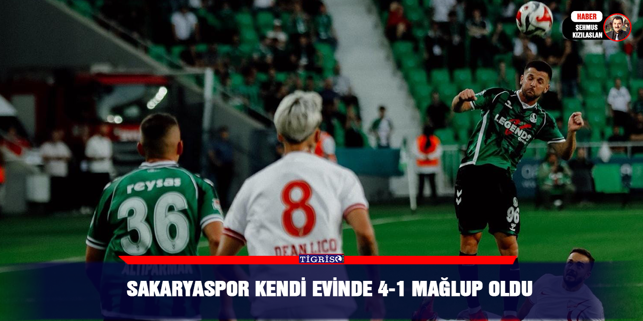 Sakaryaspor kendi evinde 4-1 mağlup oldu