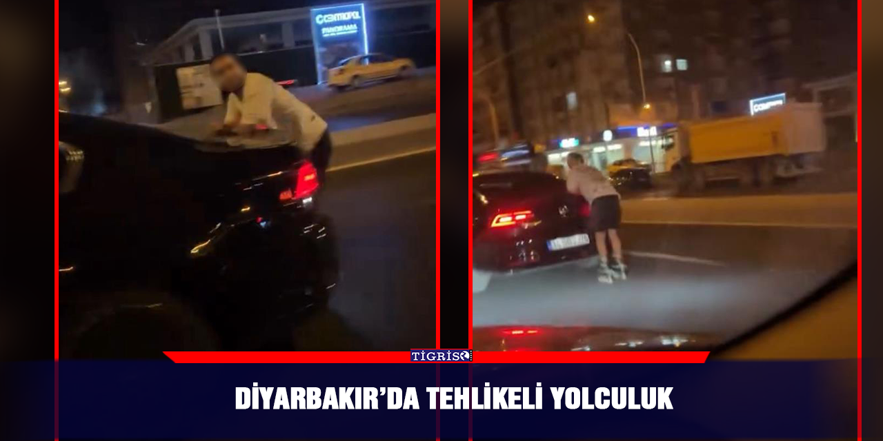 Diyarbakır’da tehlikeli yolculuk