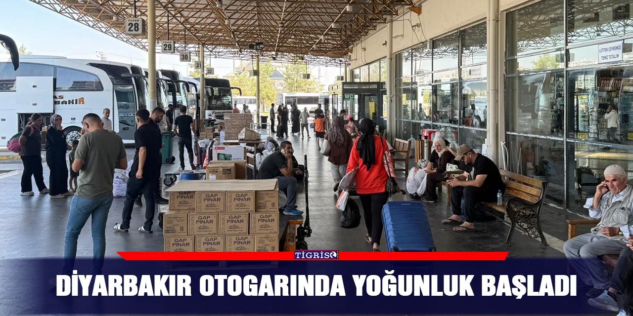Diyarbakır otogarında yoğunluk başladı