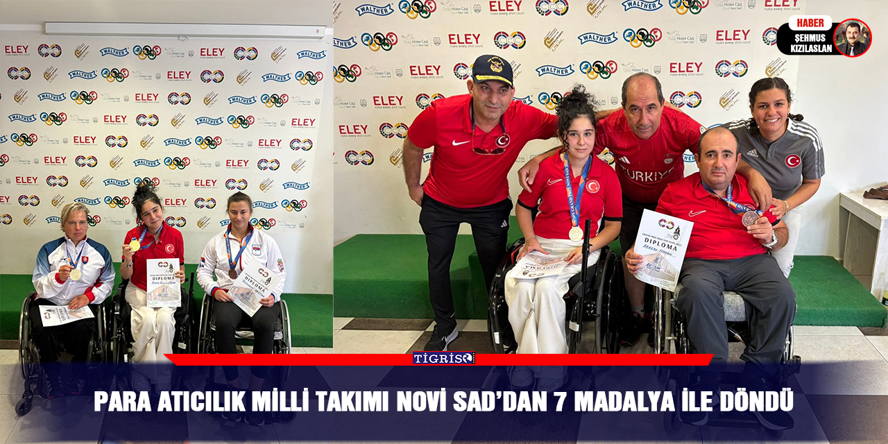Para Atıcılık Milli Takımı Novi Sad’dan 7 madalya ile döndü
