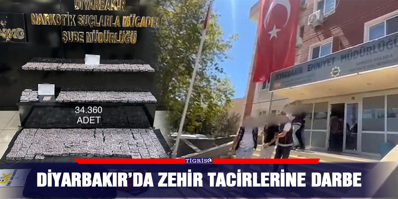 Diyarbakır’da zehir tacirlerine darbe
