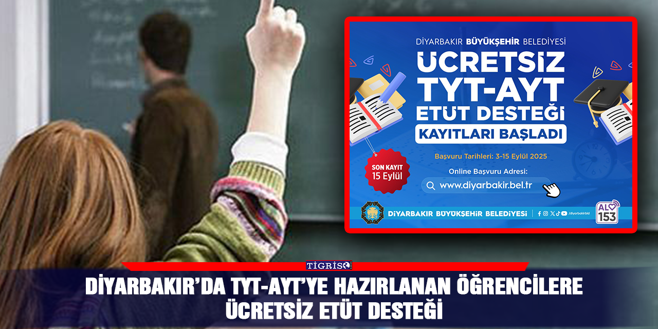 TYT-AYT’ye hazırlanan öğrencilere ücretsiz etüt desteği