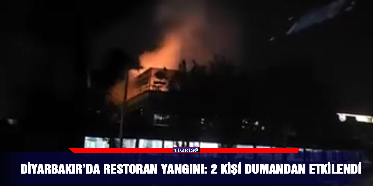 Diyarbakır’da restoran yangını: 2 kişi dumandan etkilendi