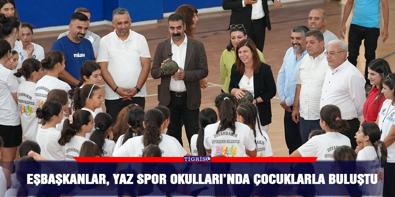 Eşbaşkanlar, Yaz Spor Okulları’nda çocuklarla buluştu