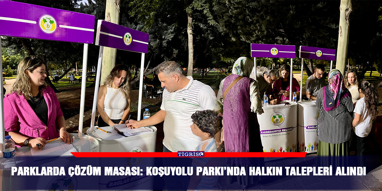 Parklarda Çözüm Masası: Koşuyolu Parkı’nda halkın talepleri alındı