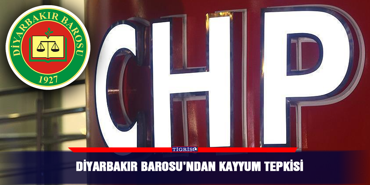 Diyarbakır Barosu’ndan kayyum tepkisi