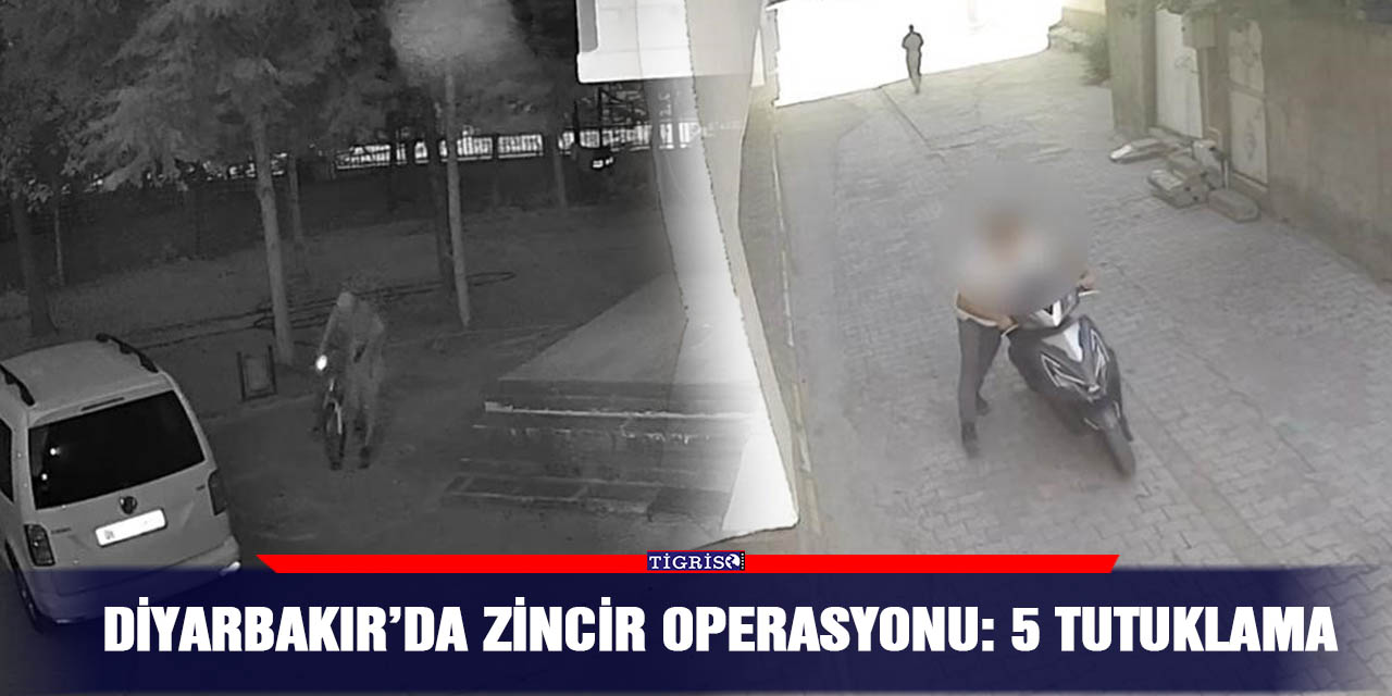 VİDEO -  Diyarbakır’da Zincir Operasyonu: 5 tutuklama