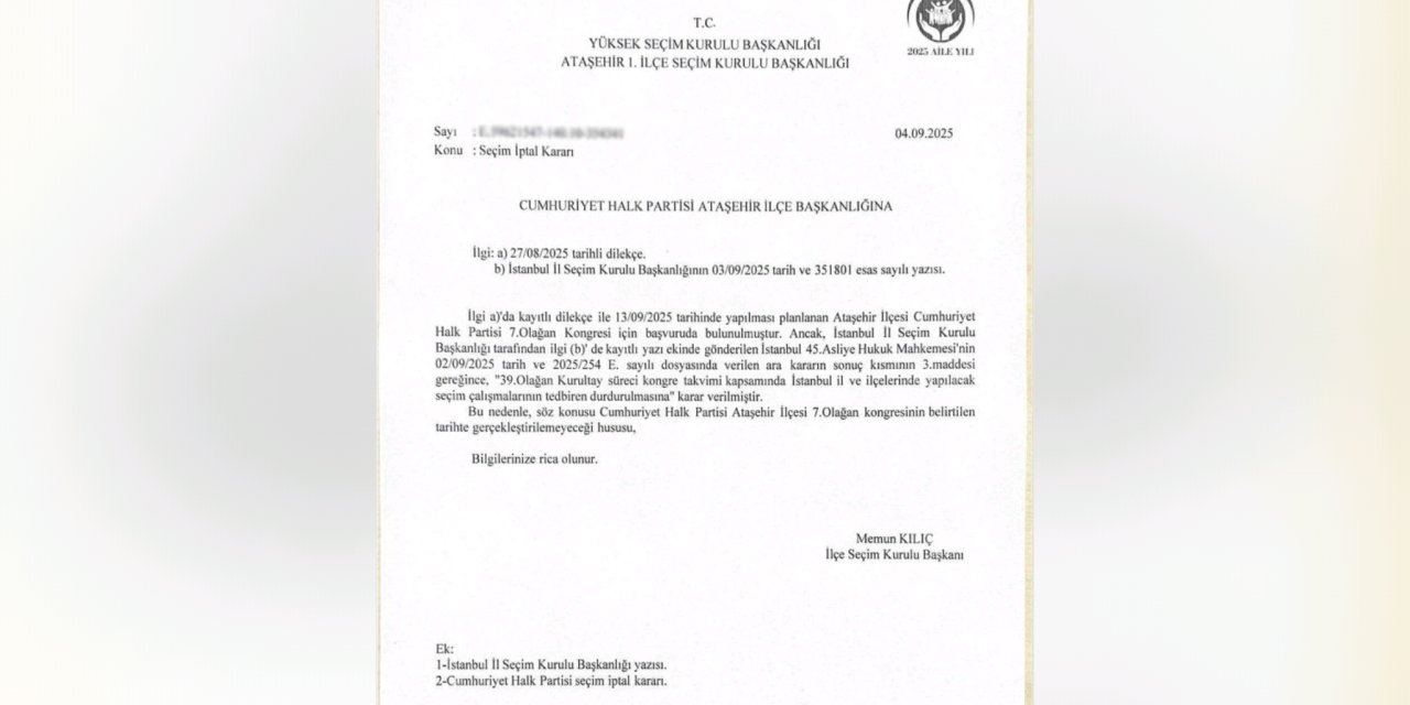 CHP'ye İstanbul'da kayyım atandı: YSK ilçe kongrelerini iptal etti