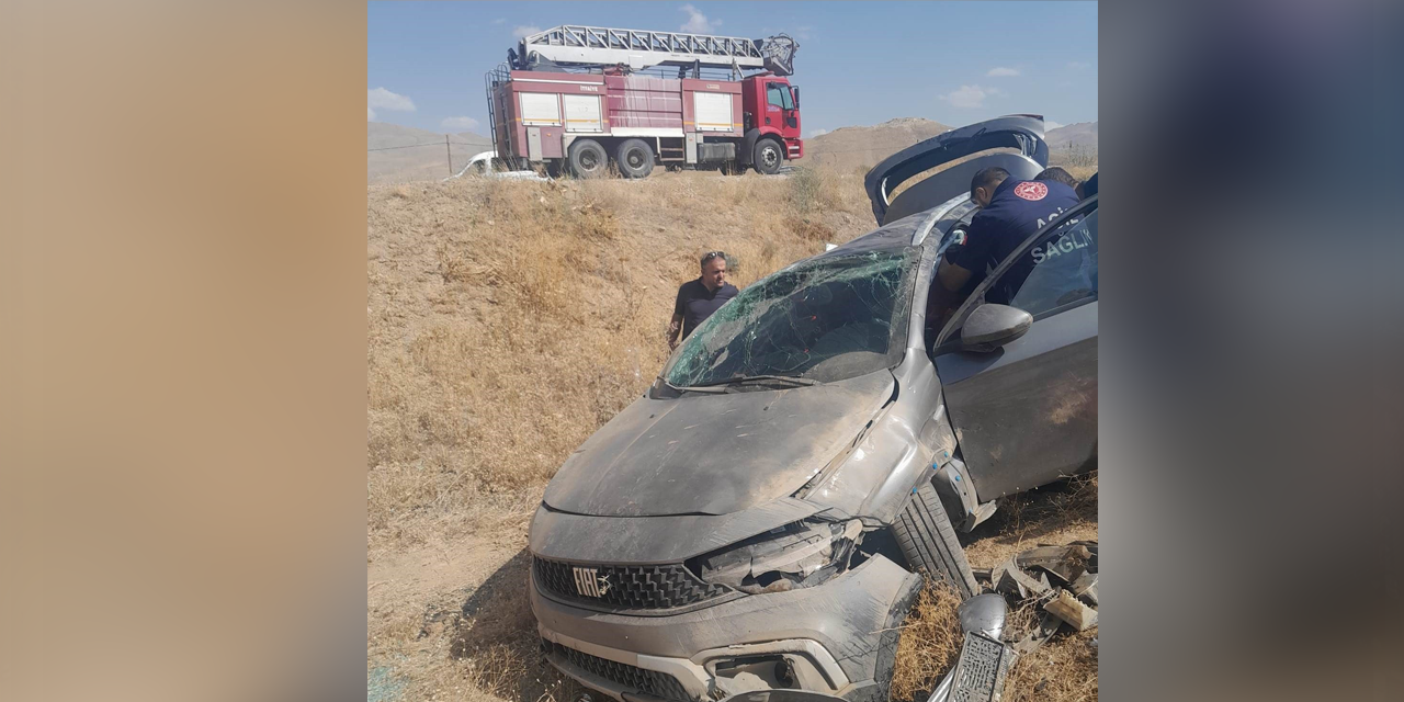 Otomobil takla attı: 3 yaralı