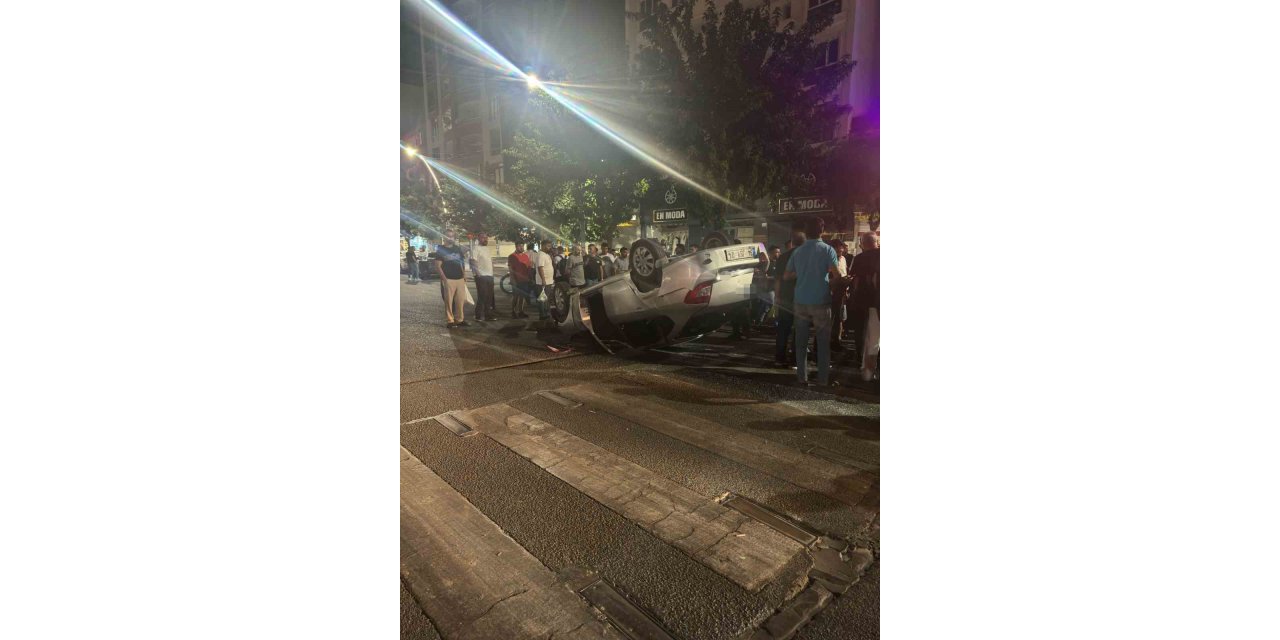 Otomobil takla attı: 2 yaralı