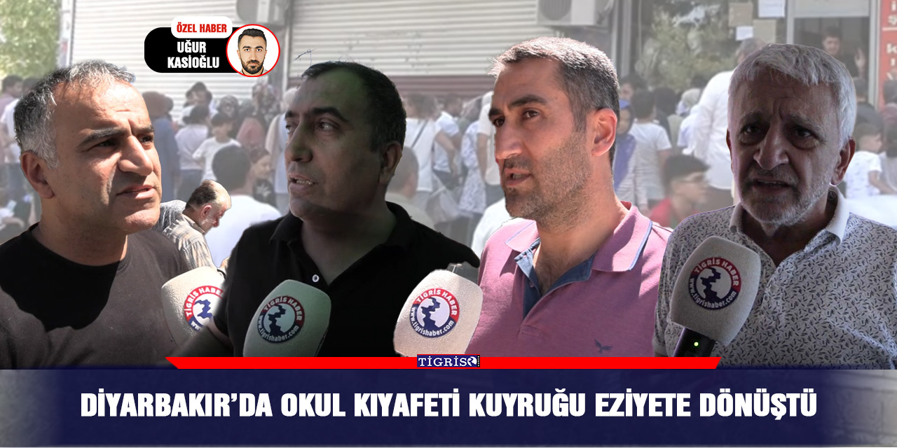 VİDEO - Diyarbakır’da okul kıyafeti kuyruğu eziyete dönüştü