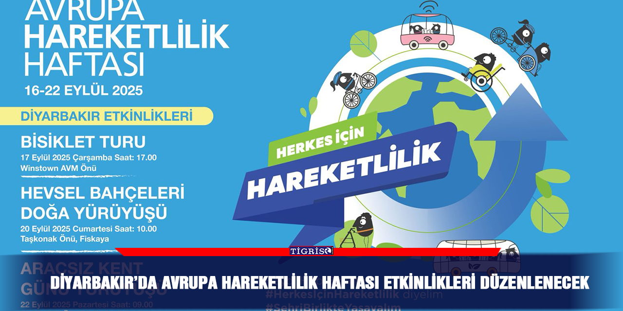 Diyarbakır’da Avrupa Hareketlilik Haftası etkinlikleri düzenlenecek