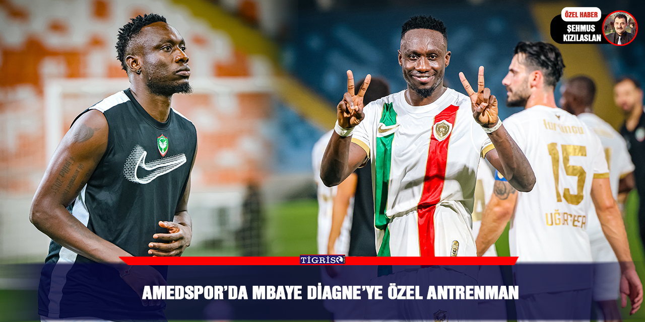 Amedspor’da Mbaye Diagne’ye özel antrenman